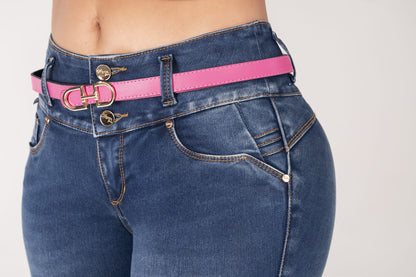 No-Pocket Wide-Leg Jeans